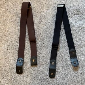 Adjustable belts in Brown and Black. (See photos)
